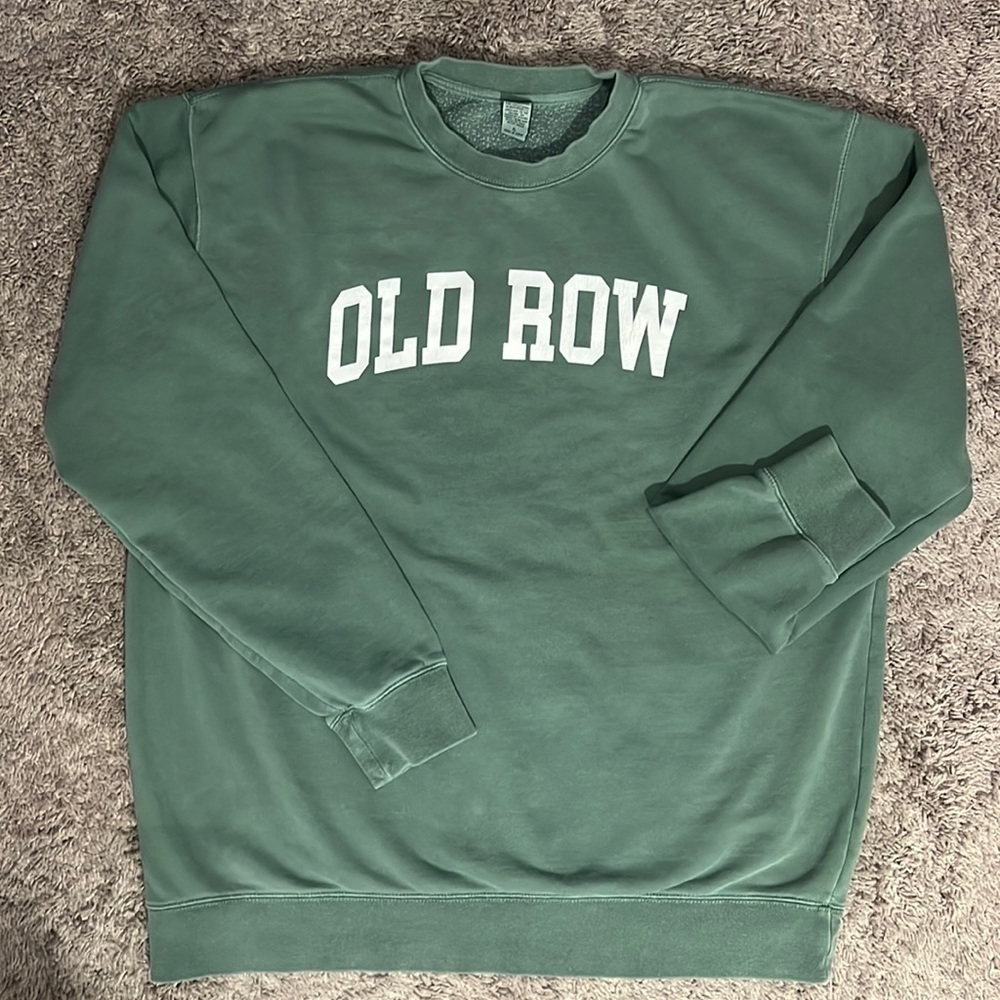 OLD ROW EXTRA LARGE GREEN SWEATSHIRT